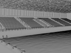 indoor swimming pool stadium 3D Model