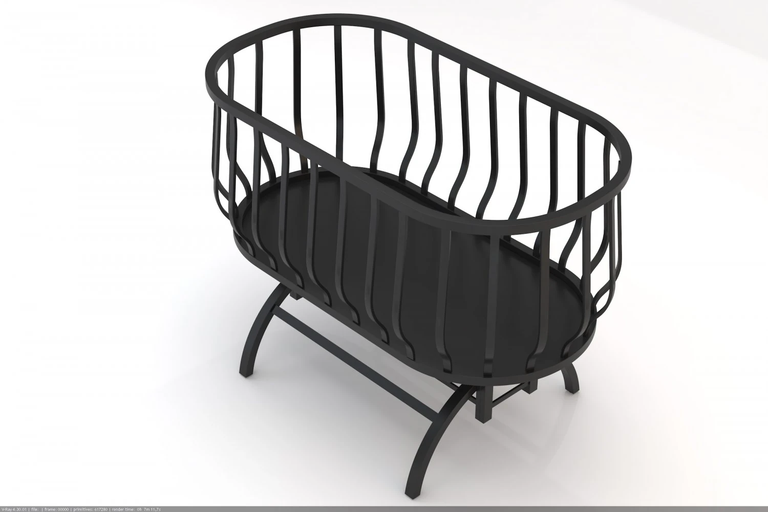 cradle 3D Model .c4d .max .obj .3ds .fbx .stl .blend