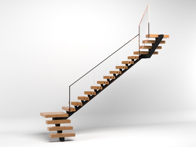 stairs 3D Model .c4d .max .obj .3ds .fbx .stl .blend