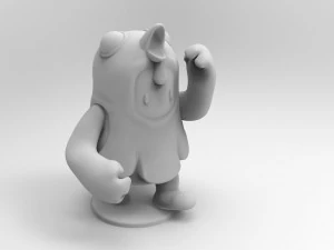 val jongens kippenhuid 3D printmodel