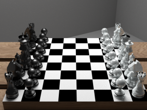 chess in blender fbx and obj 3D Model