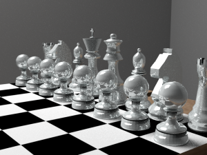 chess in blender fbx and obj 3D Model