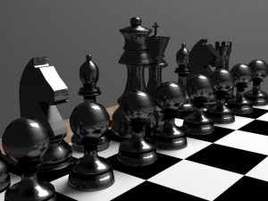 chess in blender fbx and obj 3D Model
