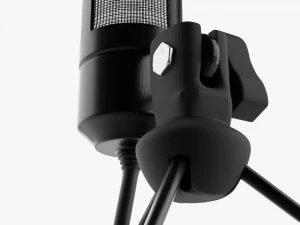 studio condenser microphone 3D Model