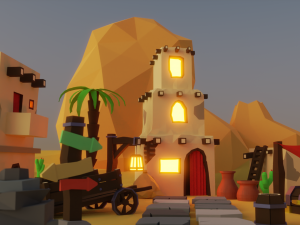 lowpoly set - kit 25 types things Modello 3D