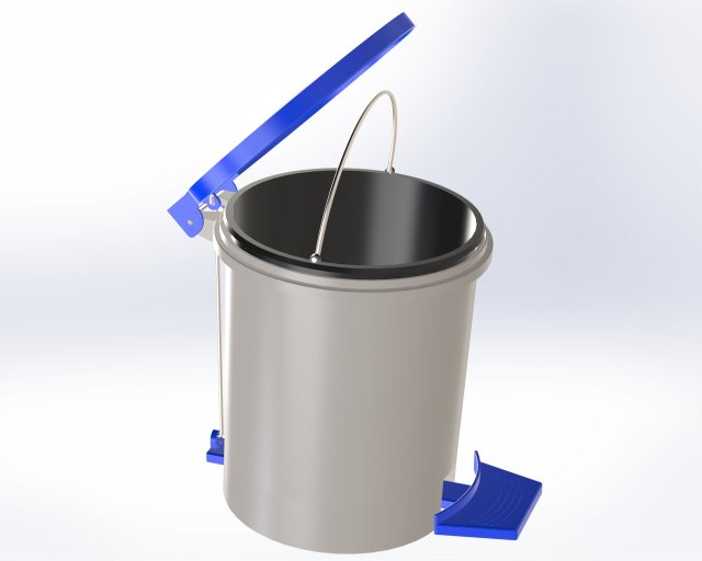 trash bin 3D प्रिंट मॉडल .c4d .max .obj .3ds .fbx .stl .blend 