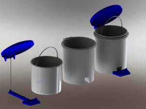 trash bin 3D प्रिंट मॉडल
