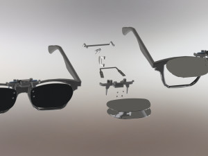 frameless sunglasses Modelo de Impressão 3D