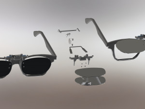 frameless sunglasses Modelo de Impressão 3D