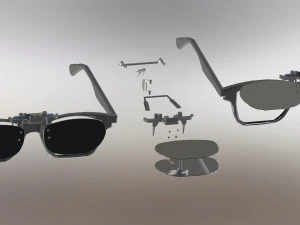 frameless sunglasses 3D Print Model