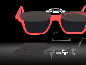 frameless sunglasses 3D Print Model