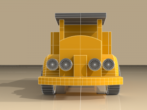 open body truck toy model 3D-Modell