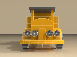 open body truck toy model 3D Model