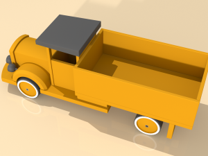 open body truck toy model 3D-Modell