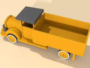 open body truck toy model 3D Model