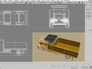 open body truck toy model 3D Model