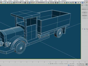 open body truck toy model 3D Model