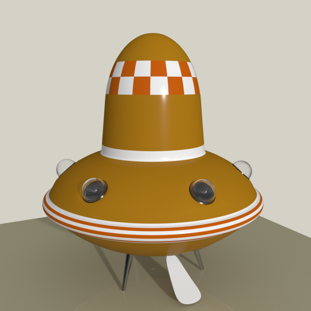 alien ship toy model Model 3D .c4d .max .obj .3ds .fbx .stl .blend 