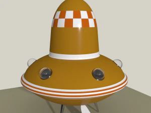 alien ship toy model 3D Model