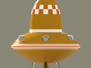 alien ship toy model 3D Model