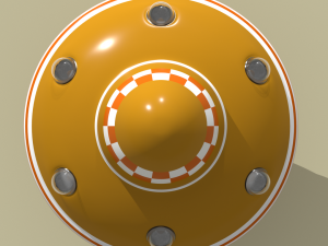 alien ship toy model Model 3D