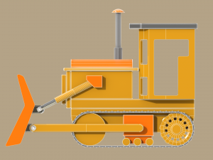 toy model tractor bulldozer 3Dモデル