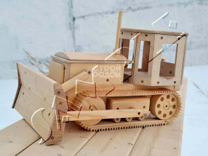 toy model tractor bulldozer 3Dモデル