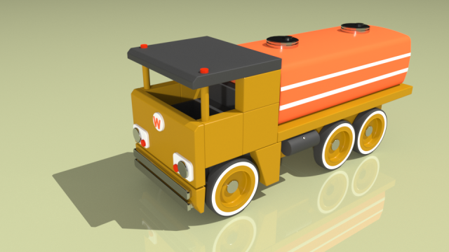 tank truck toy model 3D Model .c4d .max .obj .3ds .fbx .stl .blend 
