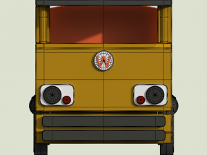 tank truck toy model 3D Model