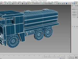 tank truck toy model 3D Model