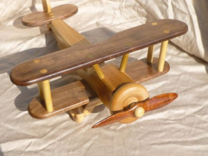 airplane childrens toy wooden 3D 모델