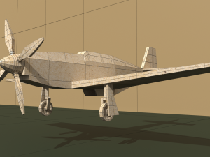 airplane p-51 mustang Modèle 3D