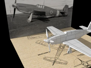 airplane p-51 mustang 3D Model