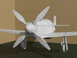 airplane p-51 mustang Modèle 3D