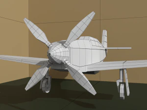 airplane p-51 mustang 3D Model