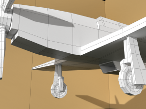 airplane p-51 mustang Modèle 3D