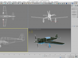 airplane p-51 mustang Modèle 3D