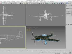 airplane p-51 mustang 3D Model