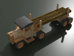 Игрушечная модель лесовоза 3D Модель
