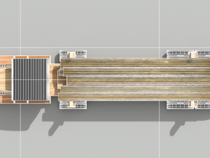 timber truck toy model 3D Model