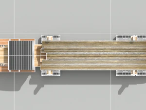 timber truck toy model 3D Model