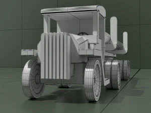 timber truck toy model 3D Model