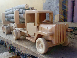 timber truck toy model 3D Model