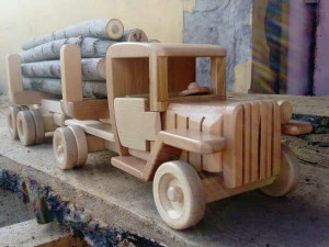 timber truck toy model 3D Model