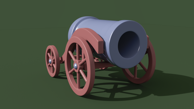 cannon childrens toy fixiki 3D Model .c4d .max .obj .3ds .fbx .stl .blend 