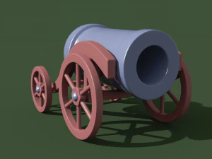 fixiki mainan anak meriam Model 3D