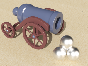 cannon childrens toy fixiki 3D Model