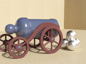 cannon childrens toy fixiki 3D Model