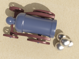 cannon childrens toy fixiki 3D Model