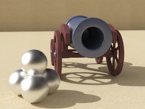 cannon childrens toy fixiki 3D Model